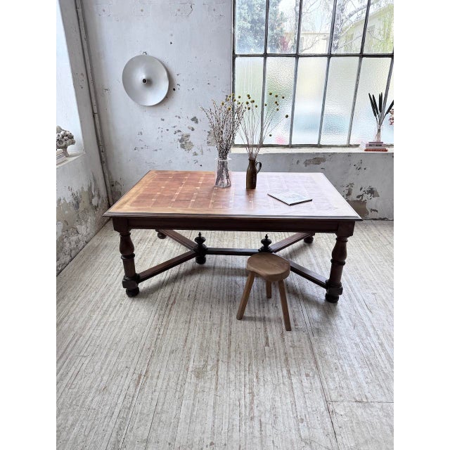 Louis XIV Oak Table, 1900s For Sale - Image 6 of 18