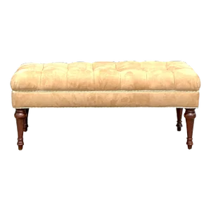 Vintage Regency Tufted Bench