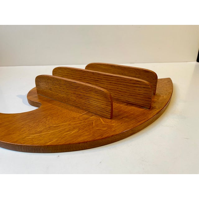 Vintage Scandinavian Spice Rack in Oak For Sale - Image 3 of 11