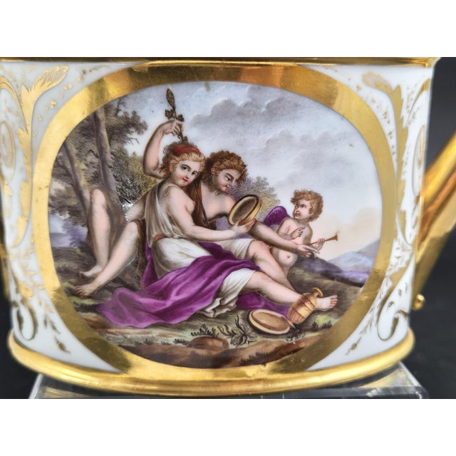 Antique Paris Porcelain Teapot with Mythological Scenes by Rue Vivienne for Bringeon, 1810 For Sale - Image 9 of 18