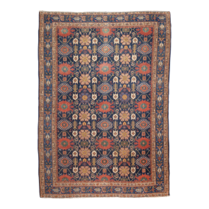 Fine Antique Persian Senneh Wool Rug 4’6" X 6’5"