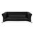 Model 322 3-Seater Sofa in Black Leather from Rolf Benz For Sale - Image 14 of 14