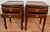 1940 Pair of Regency Style Mahogany Lather Top Night Stands Bedside Tables For Sale - Image 11 of 11