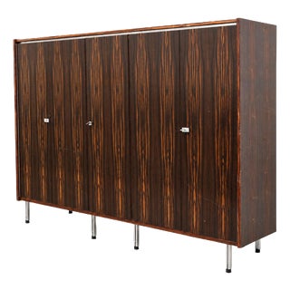Large Vintage Wardrobe with Hanging and Storage Space, 1960s For Sale