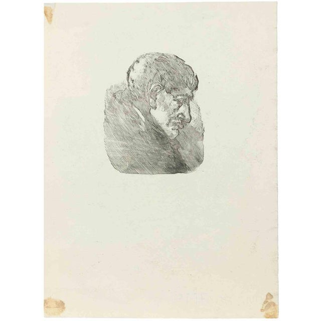 Watercolor drawing on paper, realized in 1935 ca. Hand signed lower left. Very good condition. This piece is attributed to...