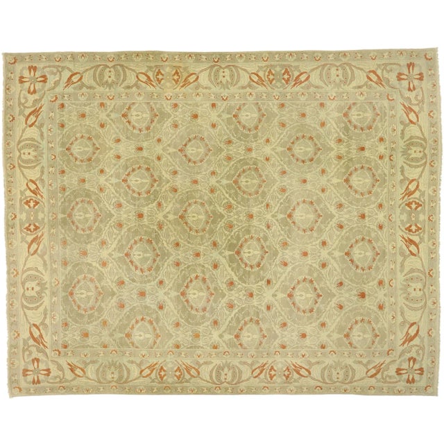 Turkish Oushak Rug With Arts & Crafts Style Inspired by William Morris - 13'10 X 17'04 For Sale - Image 9 of 9