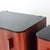 Wood Vintage Bedside Tables with Black Glass, Czechoslovakia, 1960s, Set of 2 For Sale - Image 7 of 9
