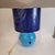 1940s Art Deco Table Lamp in Blue Glass Sphere from Charles Schneider Workshop, France, 1940s For Sale - Image 5 of 18