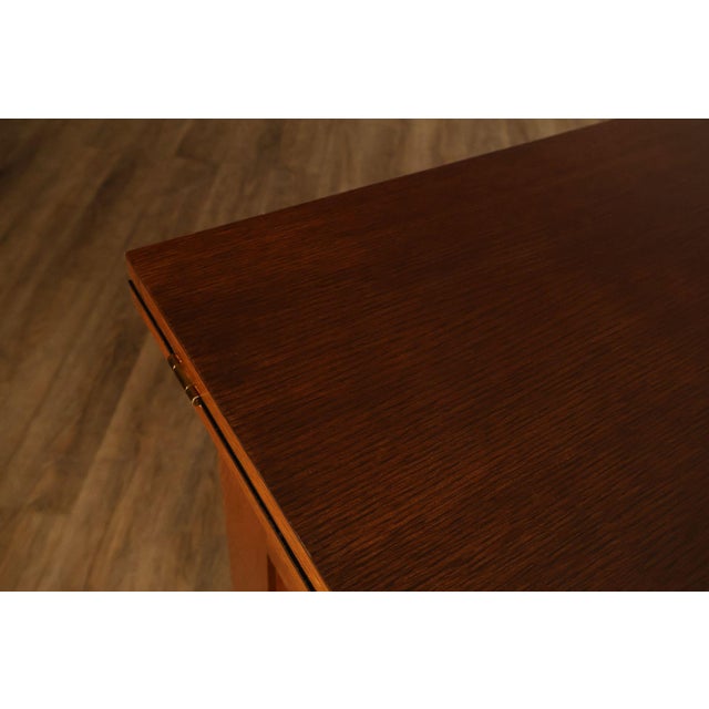 Stickley Mission Collection Oak Harvey Ellis Inlaid Server For Sale - Image 14 of 18