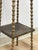 Petite Antique Spool Leg Side Table Two Tier Plant Stand, Pedestal, Wooden Top For Sale - Image 12 of 14