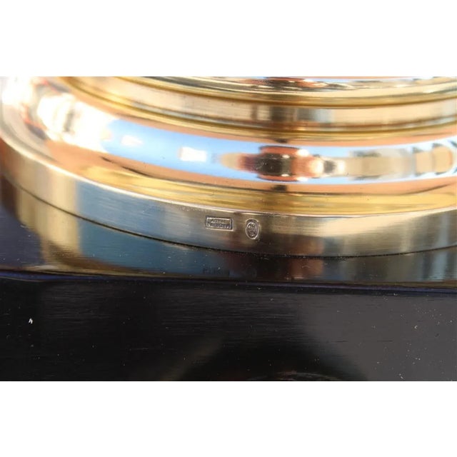 Metal Flamed Onyx & Solid Brass Table by Melchiorre Bega, 1950s For Sale - Image 7 of 18