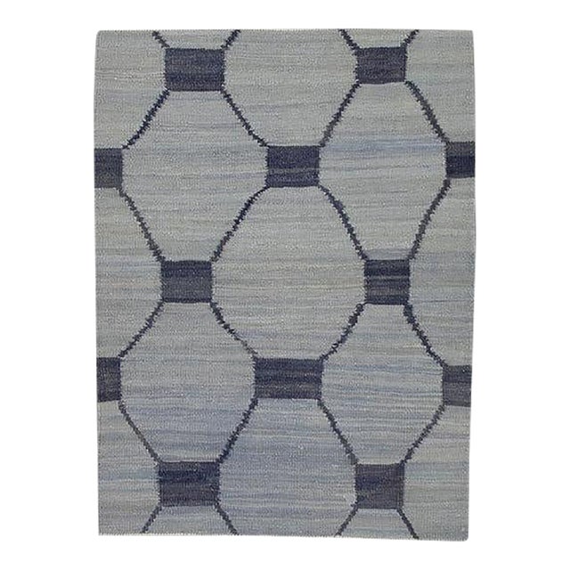 Oriental Hand Knotted Rug Turkish Kilim 3' x 3'11" For Sale