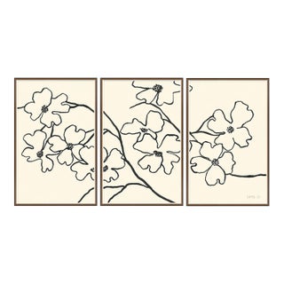 Dogwood Triptych by Susan Hable For Sale