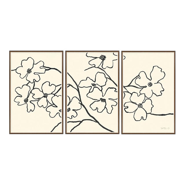 Dogwood Triptych by Susan Hable For Sale
