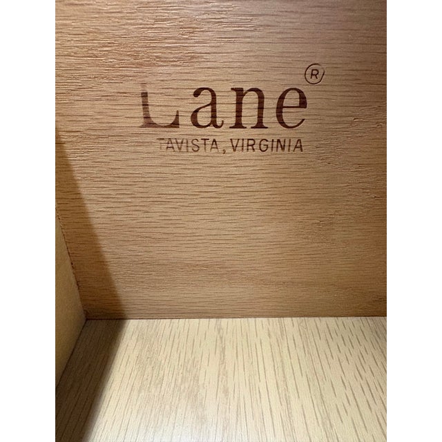 Brown Mid-Century Modern Chevron Book-Matched Walnut Dresser by Lane Furniture Company, C. 1960s For Sale - Image 8 of 10