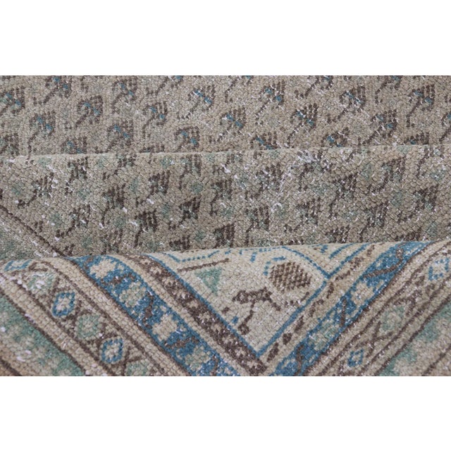 Minimalist Design Vintage Persian Tabriz Rug With All-Over Small Scale Design 6'6 X 10'7 For Sale - Image 12 of 12