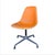 Mid Century Herman Miller Orange Ninyl Upholstered PSC Chair For Sale - Image 9 of 18