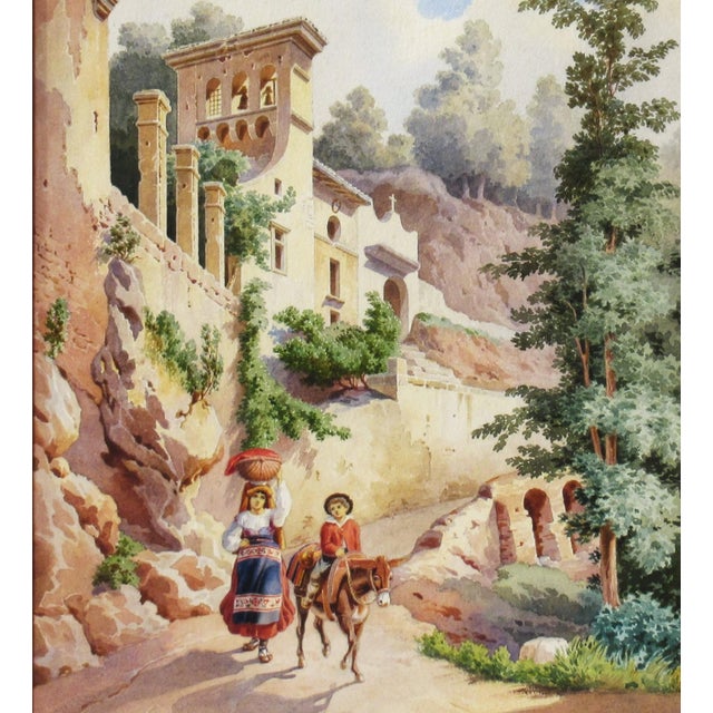 Late 19th Century Roberto Gigli, Italian Village Scene, Circa 1880 For Sale - Image 5 of 11