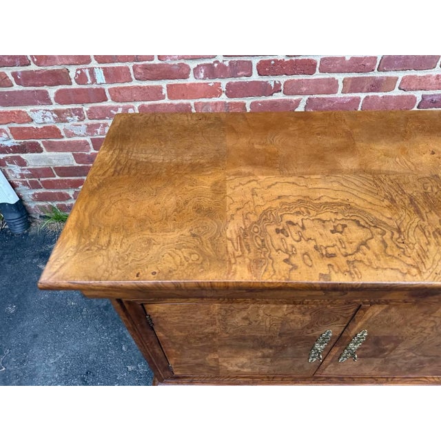 Wood Mid 20th Century Henredon Furniture Burlwood Buffet Server For Sale - Image 7 of 16