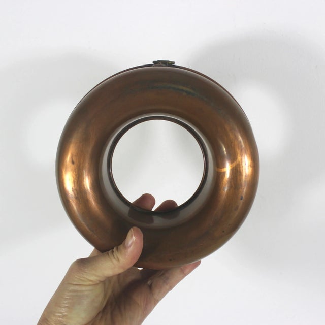 Metal Small Vintage Copper French Style Ring Jelly Mold, Country Kitchen, Modern Farmhouse Kitchen For Sale - Image 7 of 11
