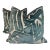 Opuzen "Acdc" in Teal 22" Pillows-a Pair For Sale