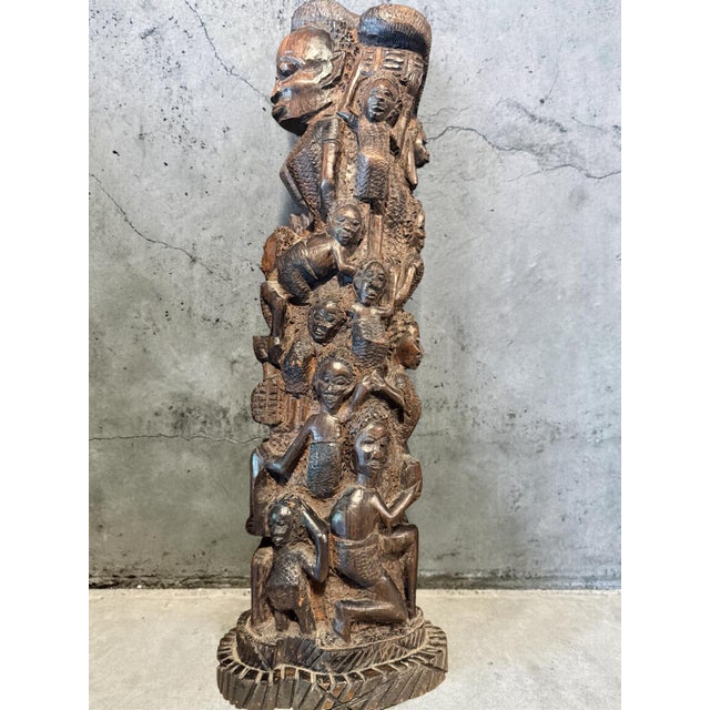 1970s Monumental Narrative Wooden Sculpture, 1970 For Sale - Image 5 of 5