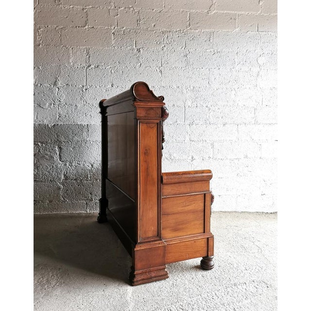 Antique Empire Style Bench, Belgium, 1890s For Sale - Image 4 of 13