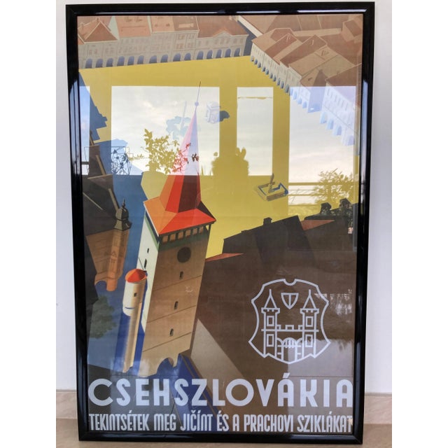 Art Deco Advertising Poster, 1930s For Sale - Image 4 of 5