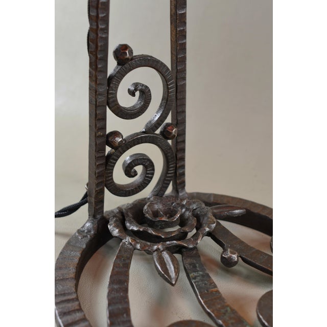 French Art Deco Lamp by Daum 1920s France For Sale - Image 9 of 11