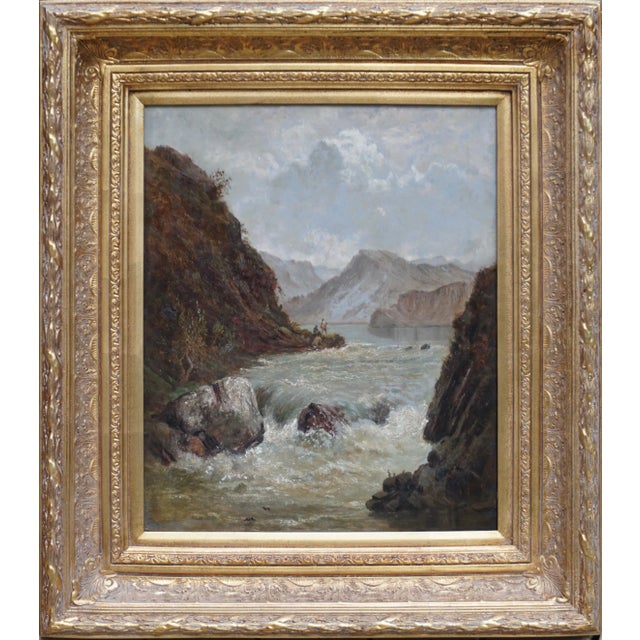 Alfred De Breanski Sr. “A Pole In The Highlands” Realism Seascape Late 19th Century For Sale - Image 4 of 11