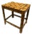 Bamboo Veneer Side Table or Stool For Sale