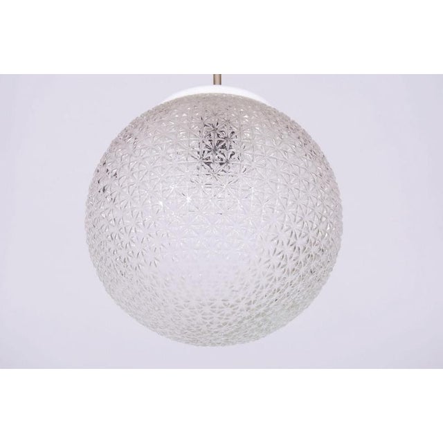 Mid-Century Chandelier in Chromed Steel, Glass, and Plastic, Czech, 1960s For Sale - Image 4 of 10