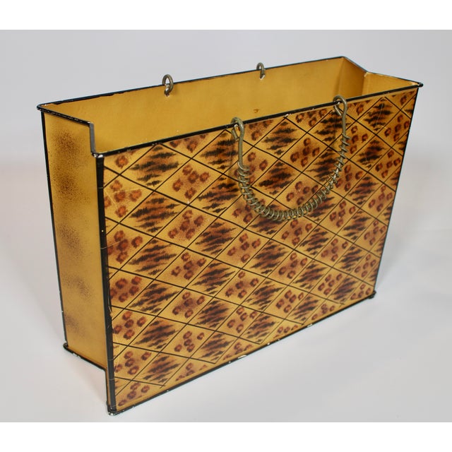 Mid-Century Modern Vintage Mid Century Modern Purse Magazine Holder For Sale - Image 3 of 10