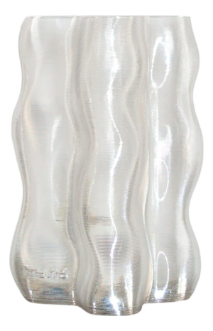 Medium Transparent Magma Vase by Mana