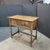 This beautiful English Light Oak 2 Drawer Lowboy With Bobbin Turned Legs has geometric carvings on the drawer fronts and a...