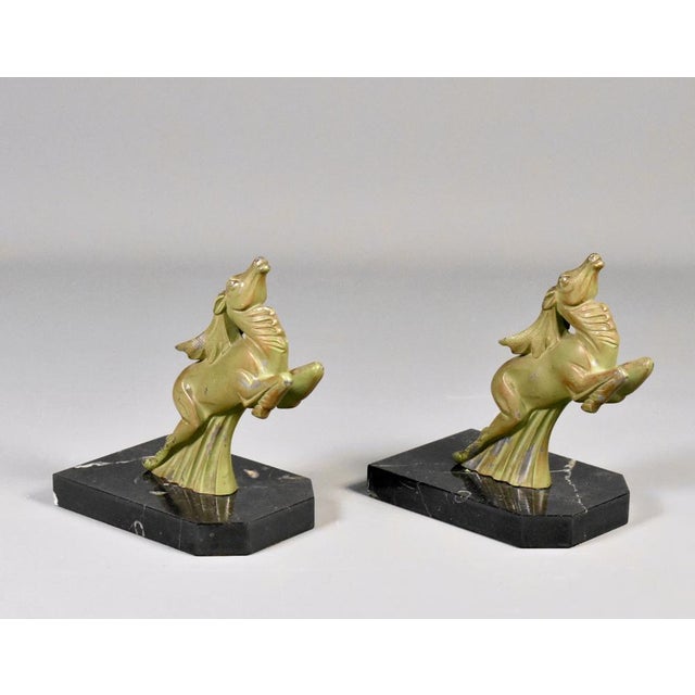 1930s Pair of Art Deco Ibex Bookends, 1930s For Sale - Image 5 of 16