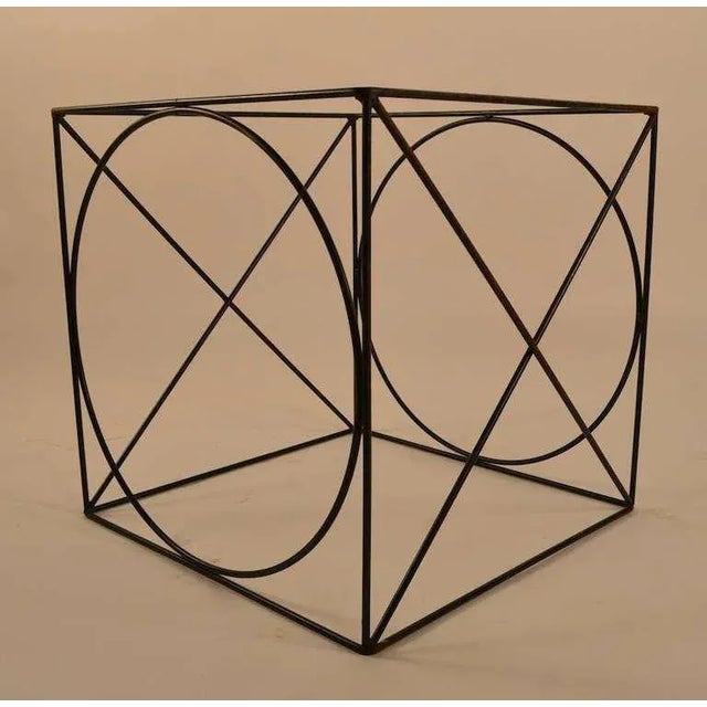 1950s X O Wire Cube Table For Sale - Image 5 of 7