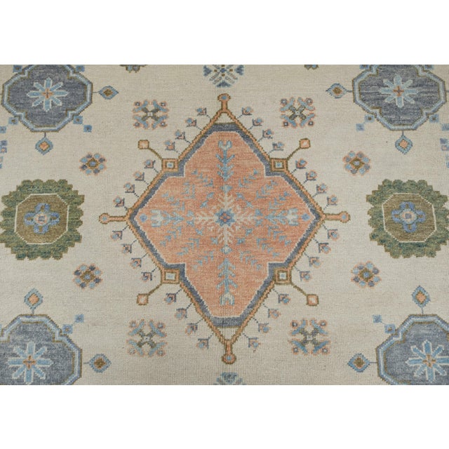 Early 21st Century Turkish Oushak Rug 9'8" x 12' For Sale - Image 5 of 7