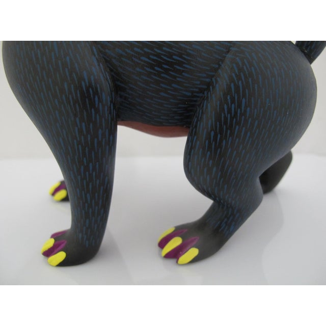 Oaxacan Alebrije Turning Fox Wood Carving Mexican Folk Art Figure Sculpture For Sale In Portland, OR - Image 6 of 14