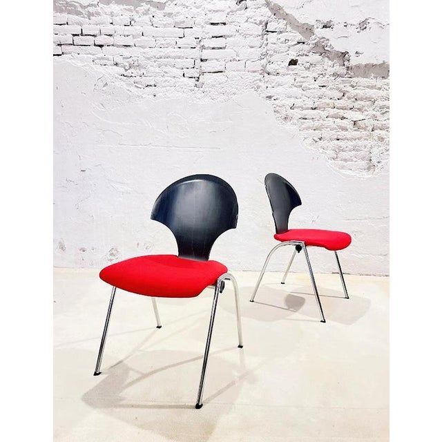 1980s Vintage Postmodern Stacking Chair from Kusch+Co, 1980s For Sale - Image 5 of 16