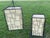 Excellent condition Rare set that truly makes a statement in any room/patio with its stark geometric designs and soft...