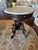 Antique Thomas Brooks Victorian Walnut Oval Parlor Table With White Marble Top and Casters For Sale - Image 4 of 10