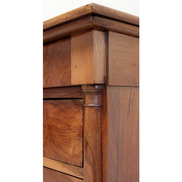 Small Solid Walnut Chest of Drawers, 1800s For Sale - Image 13 of 18