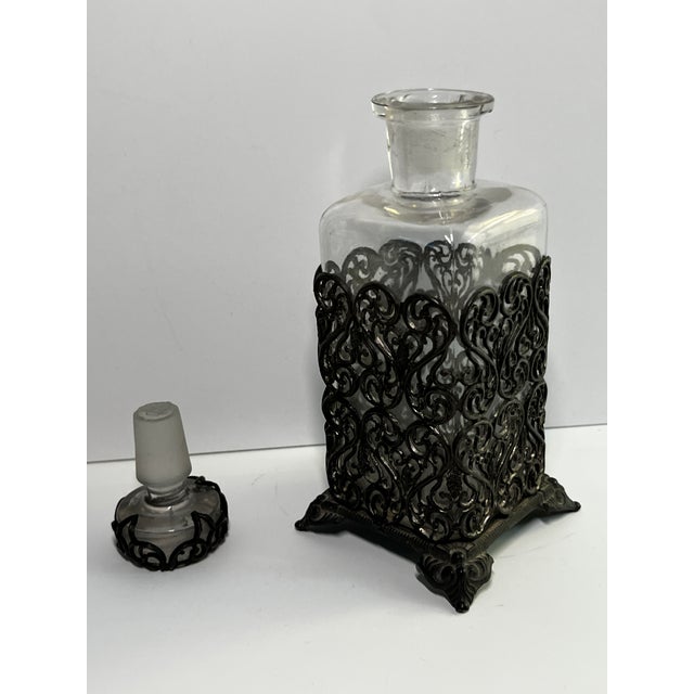 Gothic Vintage French Perfume Bottle For Sale - Image 3 of 6
