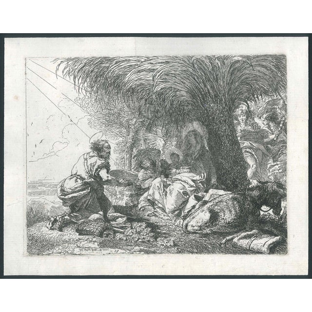 Black and white etching and burin on wire rod paper. Second and final state, after the numbering. Signed, numbered and...