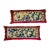 Antique 18th Century European Verdure Tapestry Fragment Velvet Pillows With Bullion Fringe- A Matching Pair For Sale