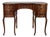 Vintage French Mahogany Carved Kidney Writing Vanity Desk For Sale