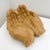 Vintage Primitive Hand Carved Wooden Cupped Hands Sculpture Folk Art Bowl Decor For Sale - Image 4 of 9