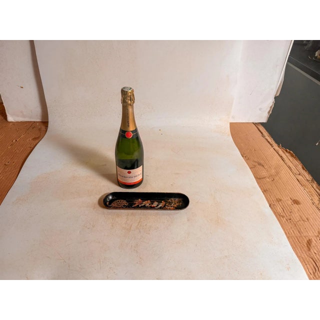 Wood Pen Holder, Black and gold Color Japan 19th Century