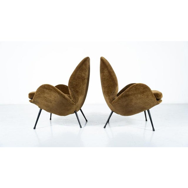 Textile Vintage Italian Lounge Chairs, 1950s, Set of 2 For Sale - Image 7 of 16
